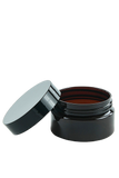 Jar 50mL Lowline Base 56mm AmberTint PET 15gm
