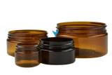 Jar 50mL Lowline Base 56mm AmberTint PET 15gm