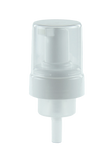 FPT Foamer Pump 43/410 White 135dt fbog Smooth-Wall with PE wad/gasket OUTSIDE Spring + Overcap Clear