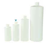 Bottle 125mL Bro Cylinder 24/410 White HDPE