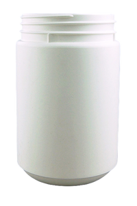 Jar 1.2Ltr Bro Base 95mm White HDPE TAMPER-EVIDENT