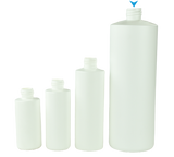 Bottle 1Ltr Bro Cylinder 28/410 White HDPE