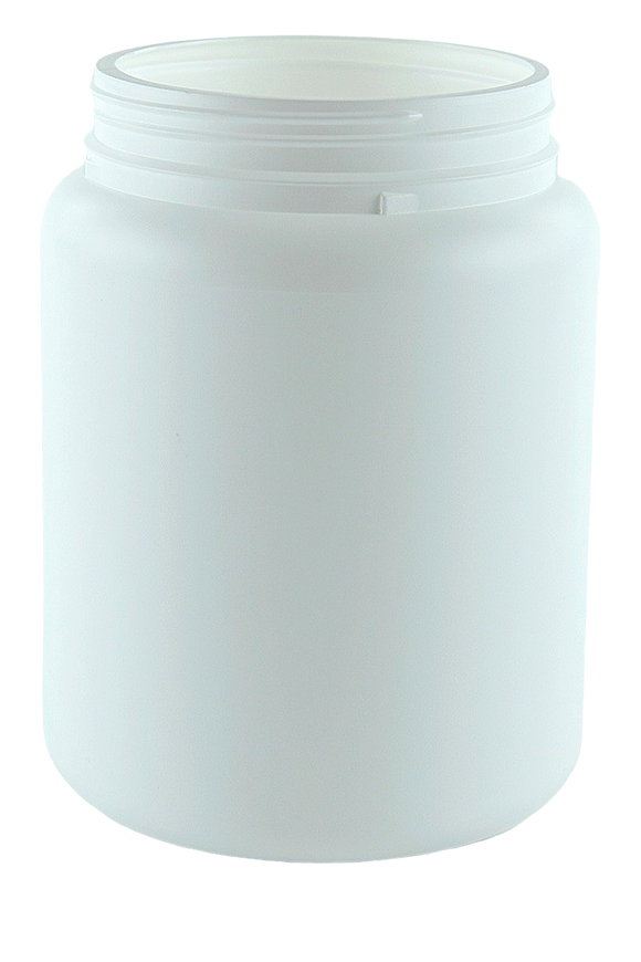Jar 1.65Ltr Wide Mouth 110mm White HDPE TAMPER-EVIDENT Neck