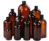 Bottle 100mL LA Squat Boston 24/410 AmberTint PET