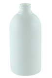 Bottle 500mL VP Squat Boston 28/410 Short-Neck White HDPE