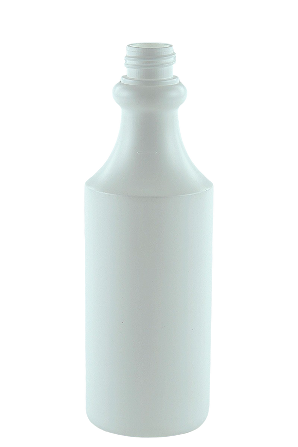 Bottle 500mL VP Round Trigger 28/410 White HDPE