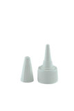 WCHB Witches Cap 20/410 White PP Ribbed-Wall + PE Wad 2mm orifice + Cover White