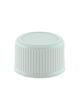 VCCR Vented Cap 28/410 White Ribbed-Wall + PE Wad