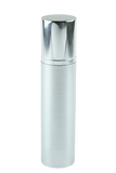 Airless Bottle 100mL Ava Kapp Brush-Silver Body with Shiny-Silver Base