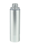 Airless Bottle 50mL Ava Kapp Brush-Silver Body with Shiny-Silver Base