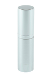 Airless Bottle 15mL Ava Kapp Brush-Silver Body with Shiny-Silver Base