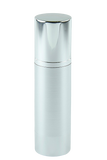 APJY Airless Lotion Pump SSOC (for Bot 80, 100mL Kapp) Shiny-Silver with White Button + Overcap SHINY-Silver