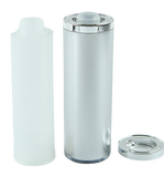 Airless Bottle 120mL Ava Kapp Natural/Matte-Silver + Collar Shiny-Silver