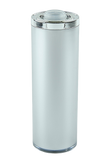 Airless Bottle 120mL Ava Kapp Natural/Matte-Silver + Collar Shiny-Silver