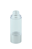 Airless Bottle 30mL Ava Kapp Clear Body with Matte-Silver Base