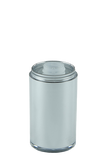 Airless Bottle 15mL Ava Twist Silver Outer + Natural Inner