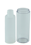 Airless Bottle 30mL Ava Twist Clear Outer + Natural Inner