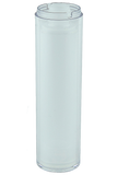 Airless Bottle 50mL Ava Twist Clear Outer + Natural Inner