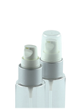 TPZ Treatment Pump 0.13mL 20/410 White with Matte-Silver sleeve 240dt fbog + Overcap Clear Domed