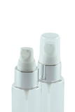 TPZ Treatment Pump 20/410 White with Shiny-Silver sleeve 240dt fbog + Overcap Clear Domed