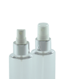 FMZ Fine Mist Spray 24/410 White with Silver-Shiny Sleeve 230dt fbog + Overcap Clear Domed