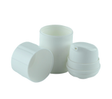 Airless Bottle 50mL Short Ava Snow White Snap-Neck