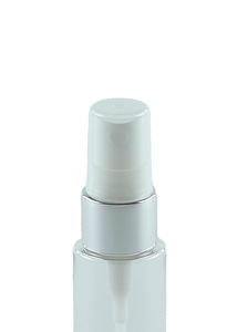 HVFMZ High-Viscosity Fine Mist Spray 20/410 White with Shiny-Silver sleeve 240dt fbog + Overcap Clear Square