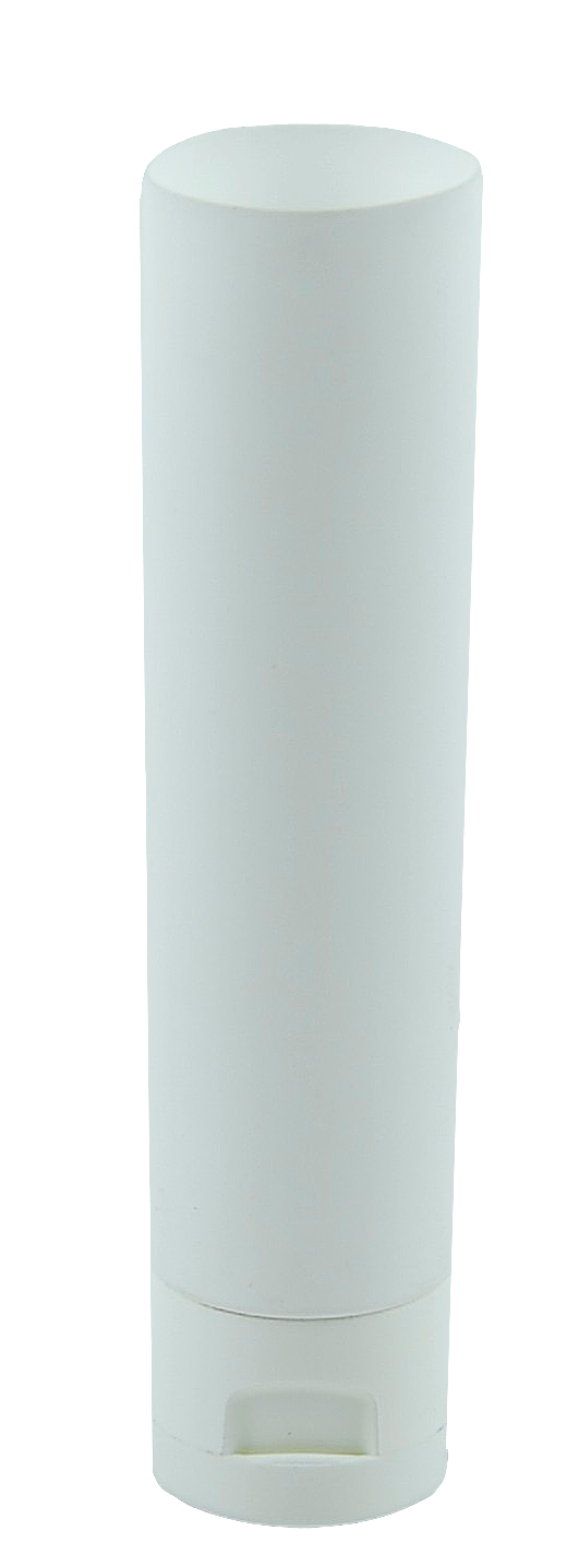 Tube 50mL White Gloss (part PCR) EVOH with Induction Seal 30 x 105mm + Flip Top White Gloss