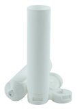 Tube 125mL White Gloss (part PCR) EVOH with Induction Seal 40 x 150mm + Flip Top White Gloss