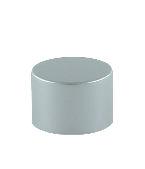 SCYX Screw Cap 24/410 White with Matte-Silver Aluminium Sleeve Smooth-Wall + PE Wad