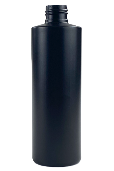 Bottle 250mL Bro Cylinder 24/410 Black HDPE