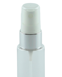FMZ Fine Mist Spray 20/410 White with Shiny-Silver sleeve 240dt fbog + Overcap Clear Domed