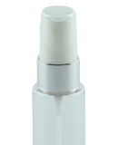 FMZ Fine Mist Spray 20/410 White with Shiny-Silver sleeve 240dt fbog + Overcap Clear Domed