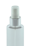 FMZ Fine Mist Spray 24/410 White with Silver-Shiny Sleeve 230dt fbog + Overcap Clear Domed