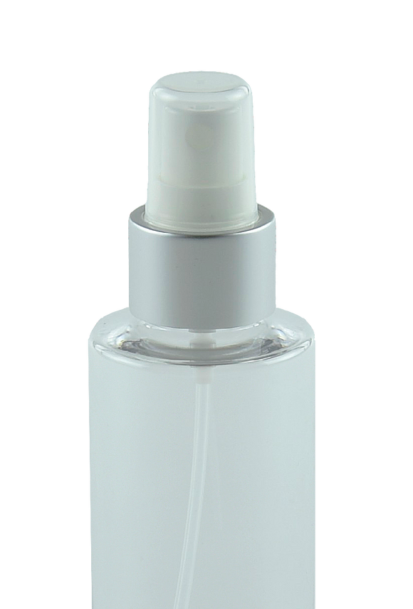 FMZ Fine Mist Spray 24/410 White with Matte-Silver Sleeve 230dt fbog + Overcap Clear Domed