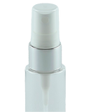 HVFMZ High-Viscosity Fine Mist Spray 20/410 White with Shiny-Silver sleeve 240dt fbog + Overcap Clear Square