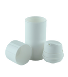 APZ Airless Lotion Pump 0.50mL WHOC (for Bot 50 & 100mL Snow PCR) White + Overcap WHITE (PCR50%)