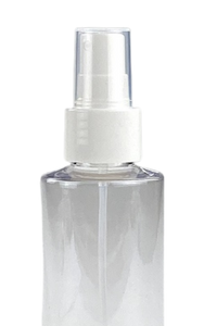 FMYP Fine Mist Spray (All-Plastic) 24/410 White 167dt fbog Smooth-Wall + Overcap Clear Square (part PCR)