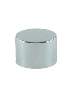SCYX Screw Cap 24/410 White with Shiny-Silver Aluminium Sleeve + PE Wad