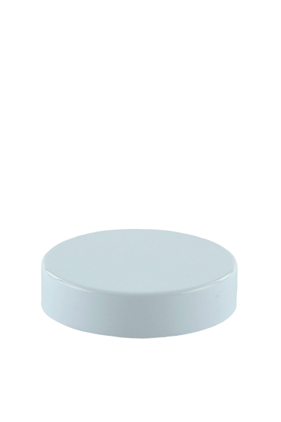Lid 56mm Lowline White PP Flat + Cello Wad