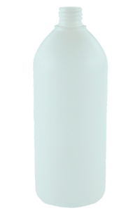 Bottle 1Ltr VP Boston FLUORINATED Enkase L3 28/410 Natural HDPE