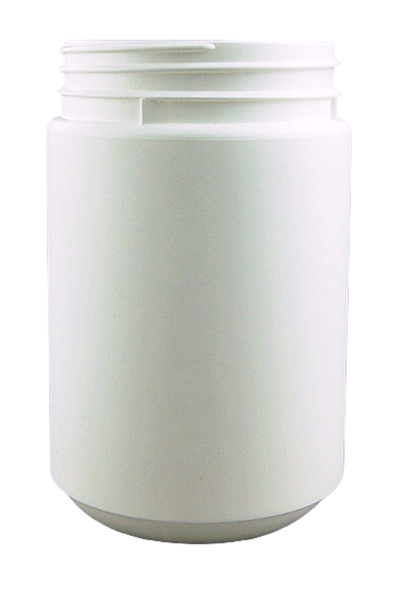 Jar 1.2Ltr Bro Base 95mm White HDPE TAMPER-EVIDENT – Vision Packaging