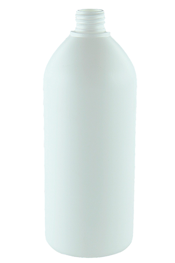 Bottle 1Ltr VP Boston 28/410 White HDPE