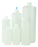 Bottle 500mL Bro Cylinder FLUORINATED Enkase L3 28/410 Natural HDPE