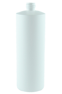 Bottle 1Ltr Bro Cylinder 28/410 White HDPE