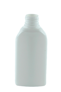 Bottle 125mL Hip Flat 24/410 WhiteSolid PET
