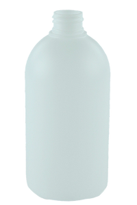 Bottle 500mL VP Squat Boston 28/410 Short-Neck Natural HDPE