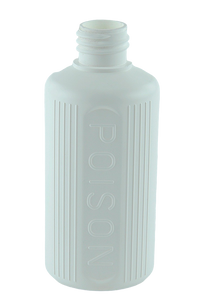 Bottle 250mL VP Poison 28/410 White HDPE