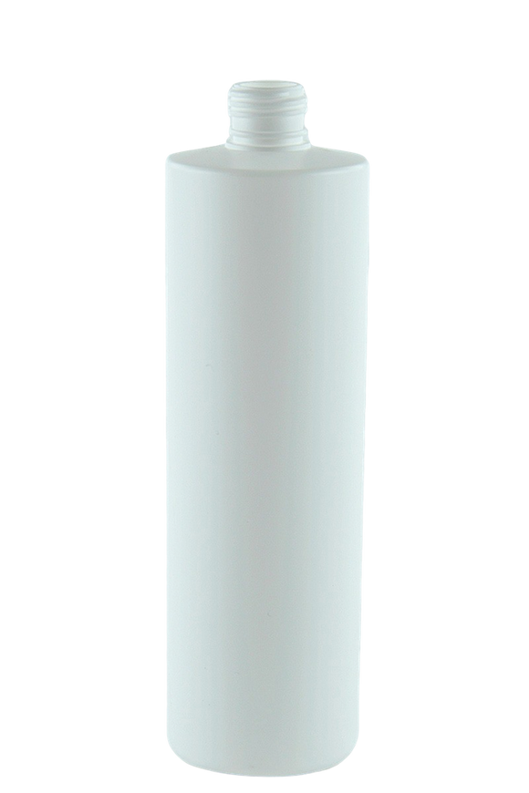 Bottle 500mL VP Pillar 24/410 White HDPE