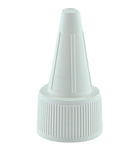 WCHB Witches Cap 20/410 White PP Ribbed-Wall + PE Wad 2mm orifice + Cover White